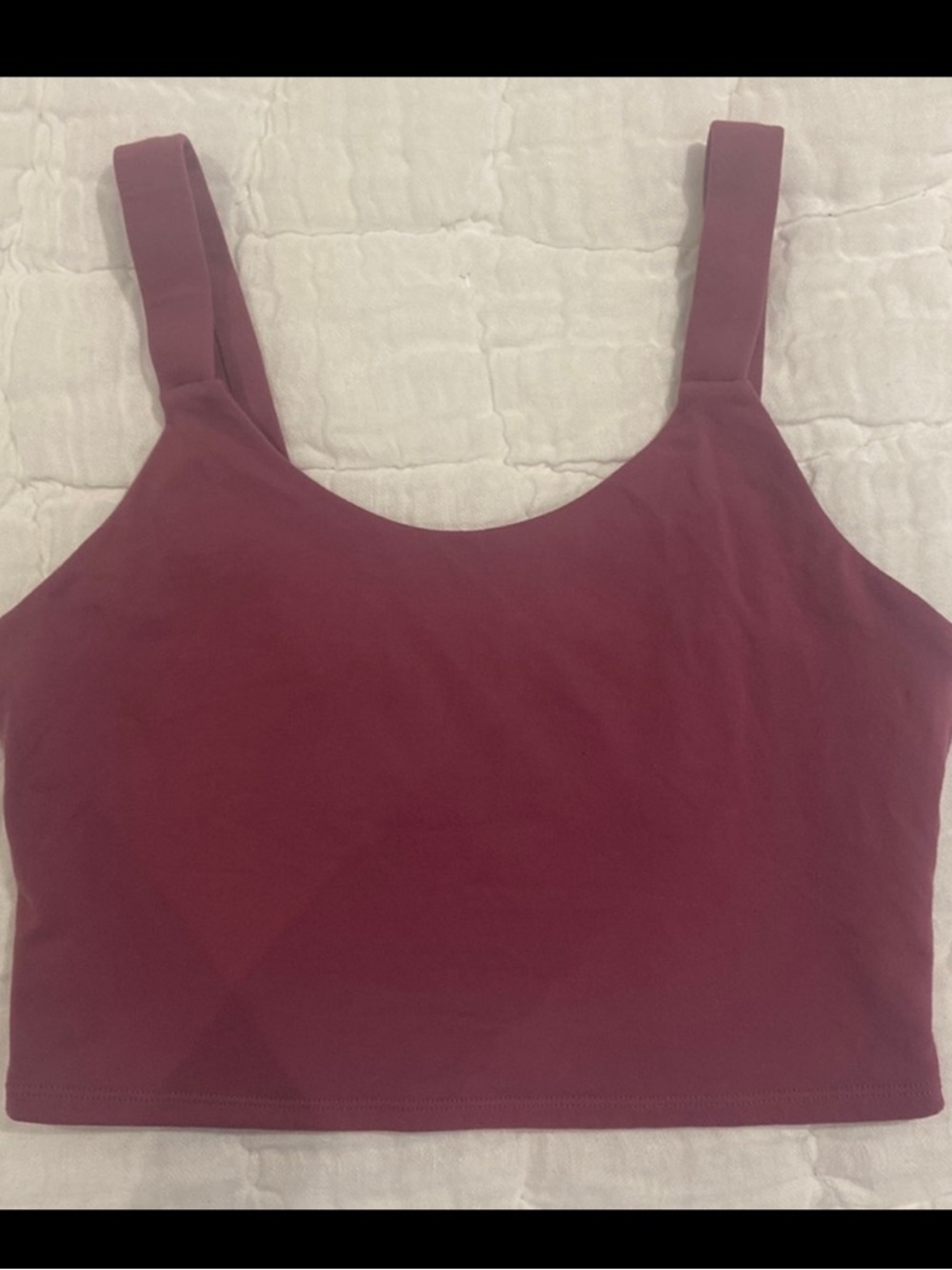 ALO Yoga Maroon Crop Tank Top